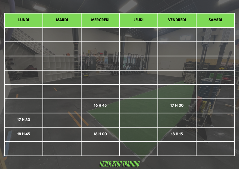 La BOX Aurillac | PLANNING HYROX