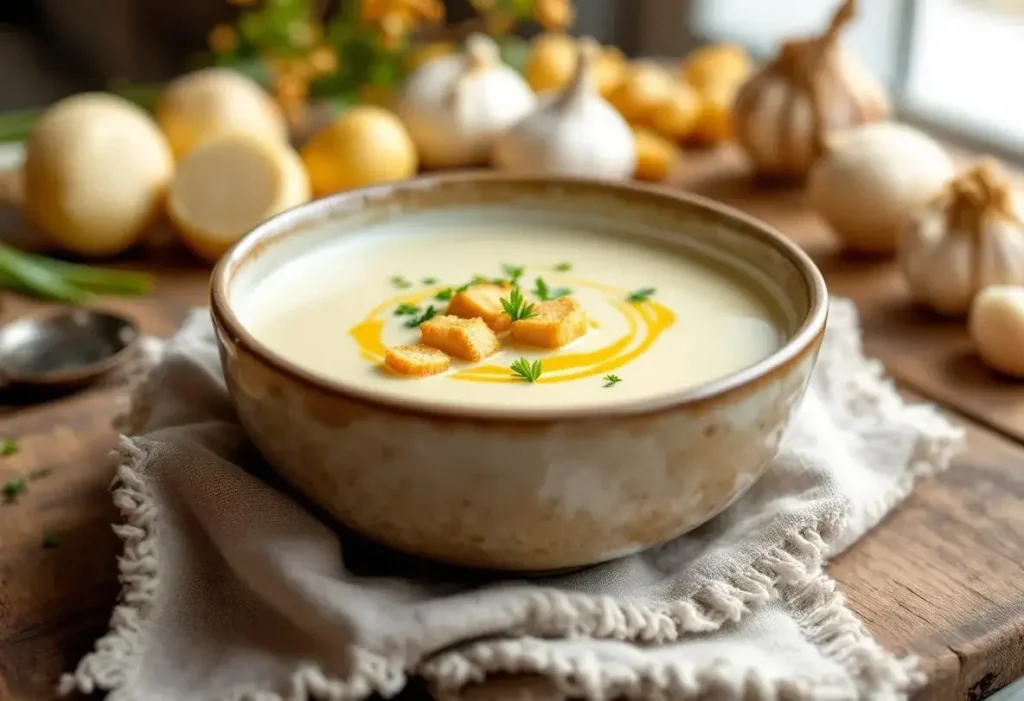 "Une de mes soupes préférées" - un velouté blanc ultra fondant, riche en goût et vraiment bon pour la santé