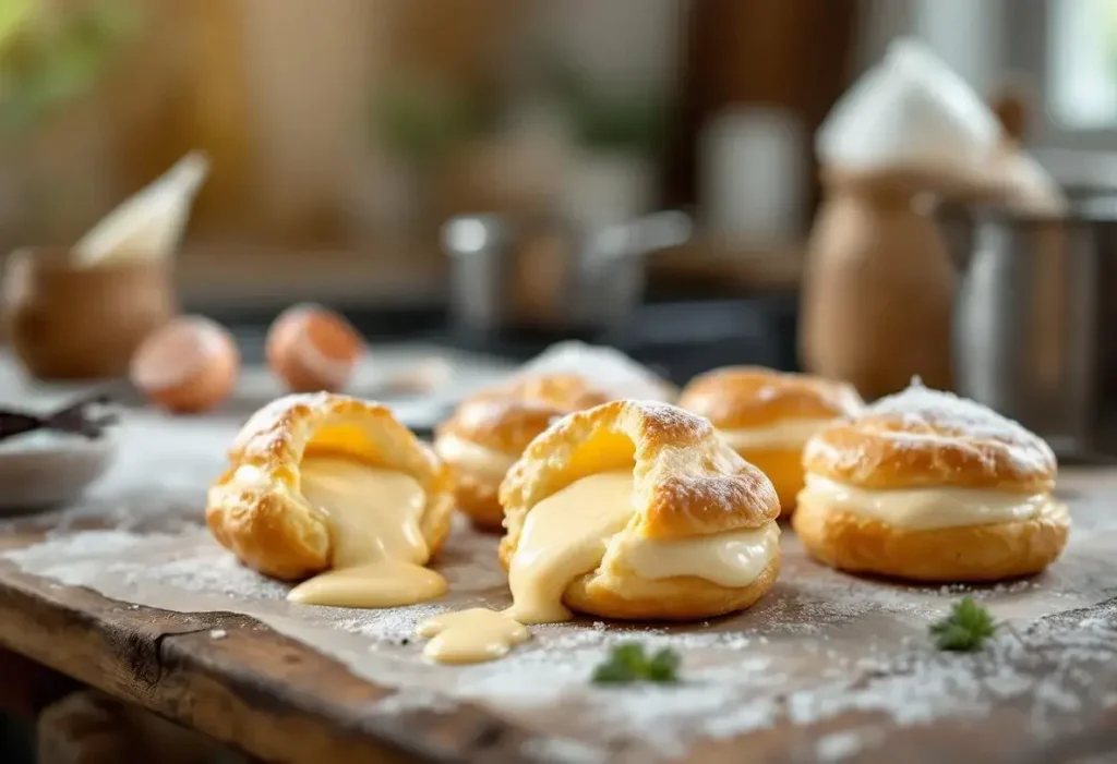 Ces choux à la crème pâtissière sont une tuerie : coques ultra légères, crème vanille incroyablement lisse