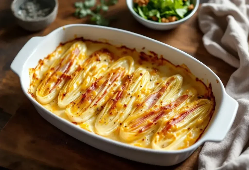 Chaud, crémeux et réconfort express : le gratin d’endives au jambon qui fait fondre