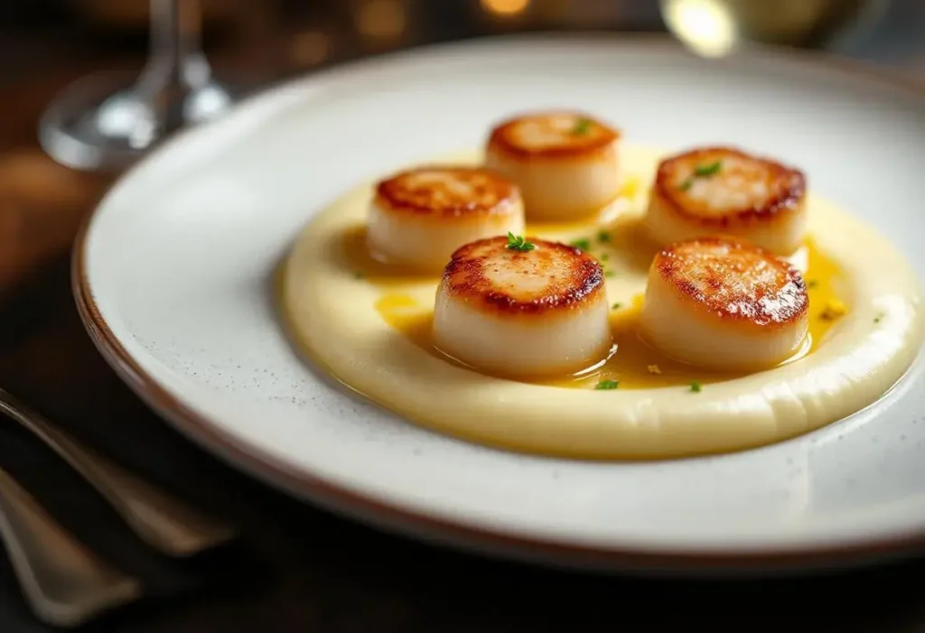 Déposez vos Saint-Jacques sur cette onctueuse purée de légume d'hiver oublié pour un plat à la fois simple et raffiné