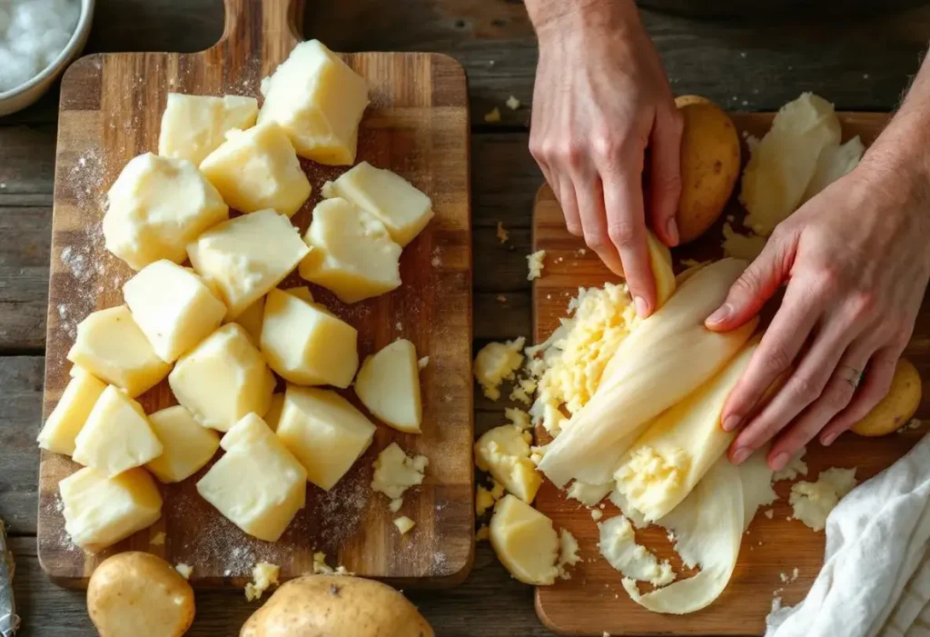 Faut-il éplucher vos pommes de terre avant ou après cuisson ? L’erreur courante qui peut gâcher tout votre plat