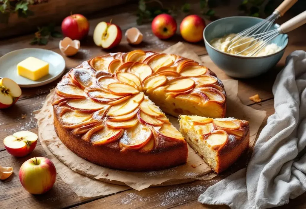 Julie Andrieu révèle la recette de son gâteau aux pommes favori « bien meilleur qu'une simple tarte »
