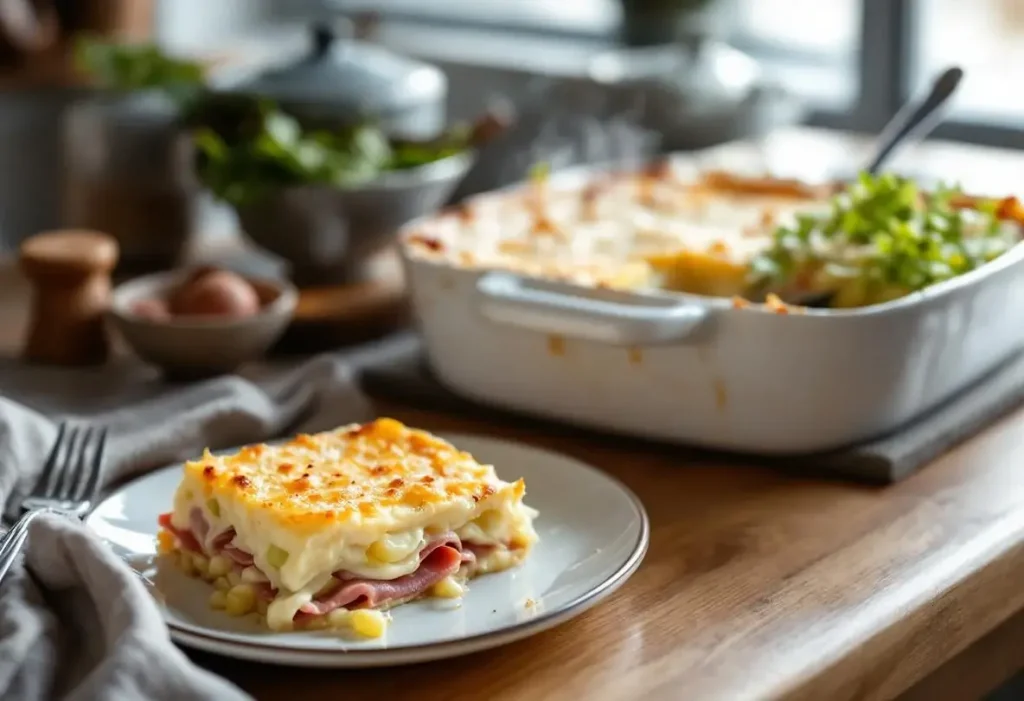 « Un gratin poireaux-jambon léger et rapide » : la recette conviviale qui transforme mes dîners d’hiver en moins de 40 minutes